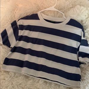 striped crop top